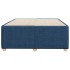 Estructura de cama sin colchón tela azul 120x200