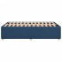 Estructura de cama sin colchón tela azul 120x200