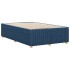 Estructura de cama sin colchón tela azul 120x200