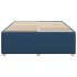 Cama sin colchón tela azul 160x200