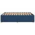Cama sin colchón tela azul 160x200