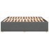 Cama sin colchón de tela gris oscuro 180x200