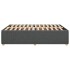 Estructura de cama sin colchón tela gris oscuro 140x200