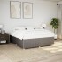 Cama sin colchón tela gris taupe 180x200