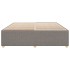 Cama sin colchón tela gris taupe 180x200