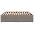 Cama sin colchón tela gris taupe 180x200