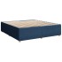 Cama sin colchón tela azul 180x200