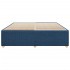 Cama sin colchón tela azul 180x200