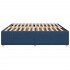 Cama sin colchón tela azul 180x200