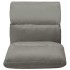 Tumbona de suelo plegable microfibra gris