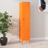 Armario de taquilla de acero naranja 35x46x180
