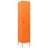 Armario de taquilla de acero naranja 35x46x180