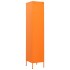 Armario de taquilla de acero naranja 35x46x180