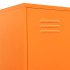 Armario de taquilla de acero naranja 35x46x180