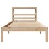 Estructura de cama sin colchón madera maciza pino 75x190