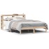 Estructura de cama sin colchón madera maciza de pino 120x190