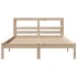 Estructura de cama sin colchón madera maciza de pino 120x190