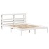 Estructura de cama sin colchón madera maciza de pino 160x200