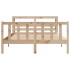 Estructura de cama sin colchón madera de pino maciza 120x200