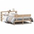 Estructura de cama sin colchón madera de pino blanco 150x200