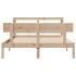 Estructura de cama sin colchón madera de pino blanco 150x200