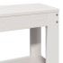 Estructura de cama sin colchón madera maciza blanca 200x200