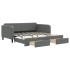 Sofá cama nido con cajones tela gris oscuro 90x190
