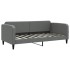 Sofá cama nido con cajones tela gris oscuro 90x190