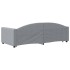 Sofá cama nido tela gris claro 90x200