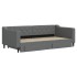Sofá cama nido con cajones tela gris oscuro 90x190