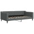 Sofá cama nido con cajones tela gris oscuro 90x190