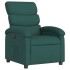 Sillón reclinable eléctrico tela verde