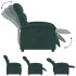 Sillón reclinable eléctrico tela verde