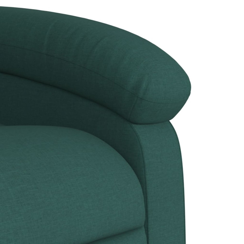 Sillón reclinable eléctrico tela verde
