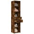 Aparador de madera de ingeniería roble ahumado 40x42,5x185