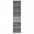Aparador de madera de ingeniería gris hormigón 45x42,5x185