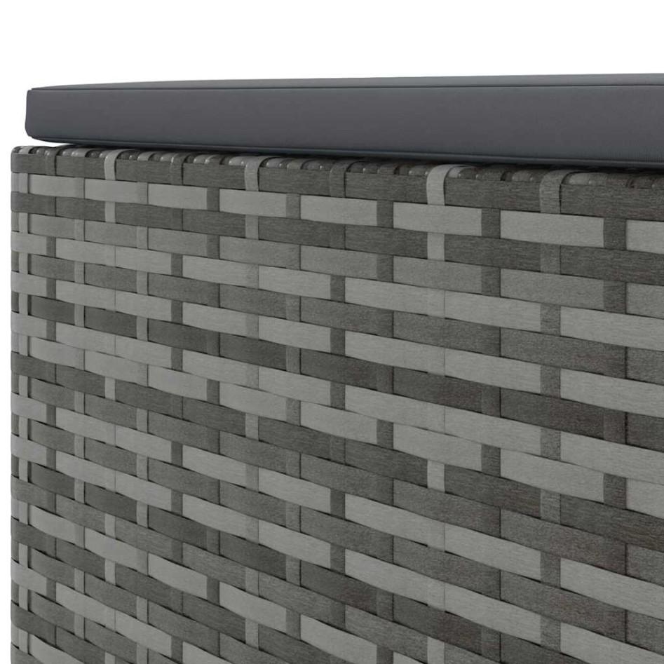 Set de muebles de jardín 4 pzas y cojines ratán sintético