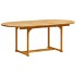Juego comedor de jardín 5 pzas madera maciza acacia y