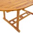 Juego comedor de jardín 5 pzas madera maciza acacia y