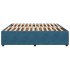 Estructura de cama de terciopelo azul 180x200