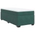 Cama box spring con colchón terciopelo verde oscuro 80x200