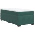 Cama box spring con colchón terciopelo verde oscuro 80x200