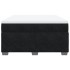 Cama box spring con colchón terciopelo negro 140x190