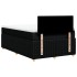 Cama box spring con colchón tela negro 120x200