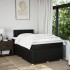 Cama box spring con colchón tela negro 120x200