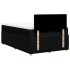 Cama box spring con colchón tela negro 120x200