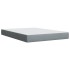 Cama box spring con colchón tela gris claro 160x200