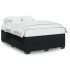 Estructura de cama sin colchón terciopelo negro 140x200