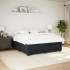 Estructura de cama sin colchón terciopelo negro 180x200