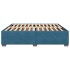 Estructura de cama de terciopelo azul 180x200